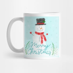 Merry Christmas Snowman Mug